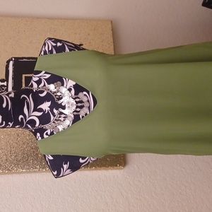 Green Shift Dress